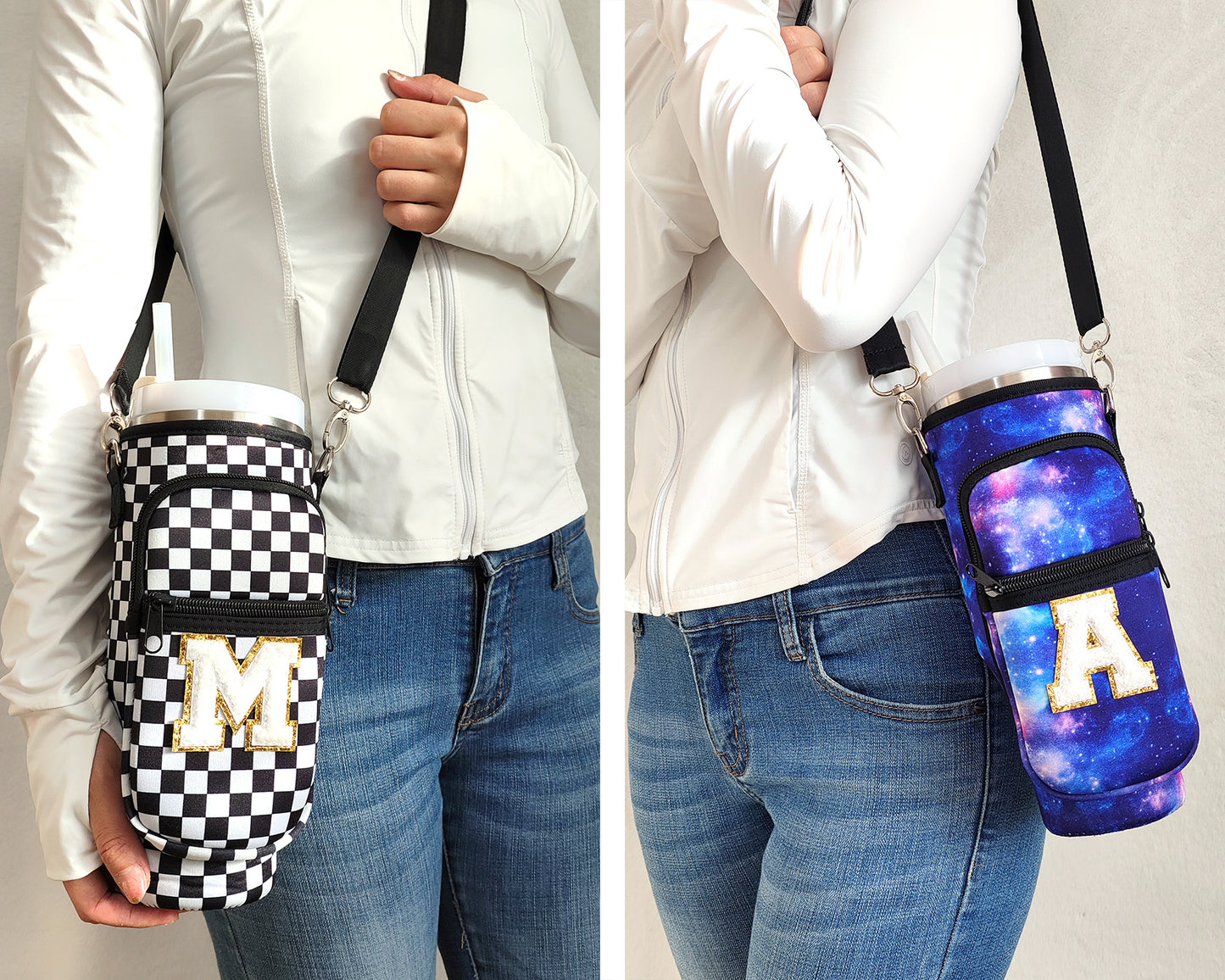 Custom Stanley Cup Strap Pouch Personalized 40oz Stanley Bag Stanley Cup Accessories Carrier Case Quencher Tumbler Water Bottle Bag Holder