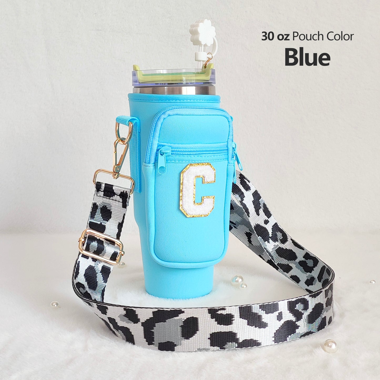 30oz Stanley Cup Strap Pouch Personalized Stanley Carrier Holder Custom Stanley Cup Accessories Bag Tumbler Water Bottle Case Accessory 30Oz