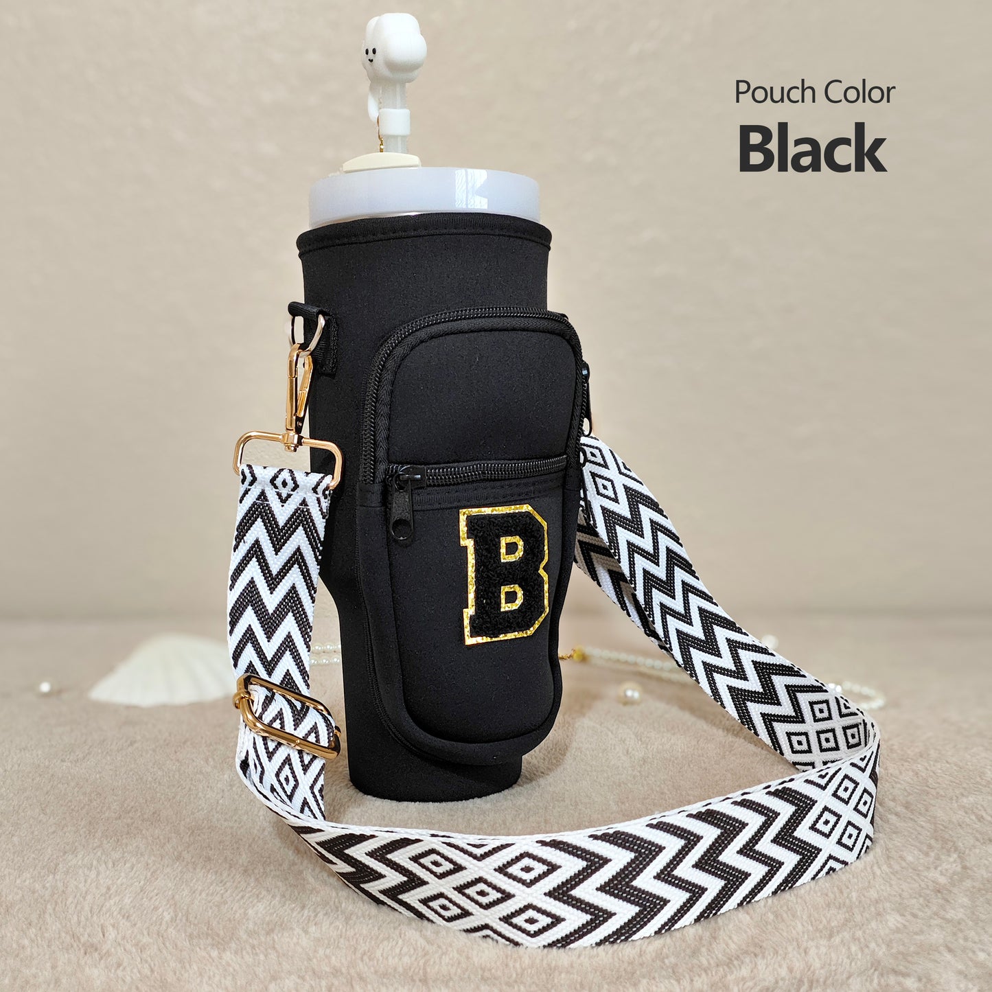 Custom Stanley Cup Strap Pouch Personalized 40oz Stanley Bag Stanley Cup Accessories Carrier Case Quencher Tumbler Water Bottle Bag Holder