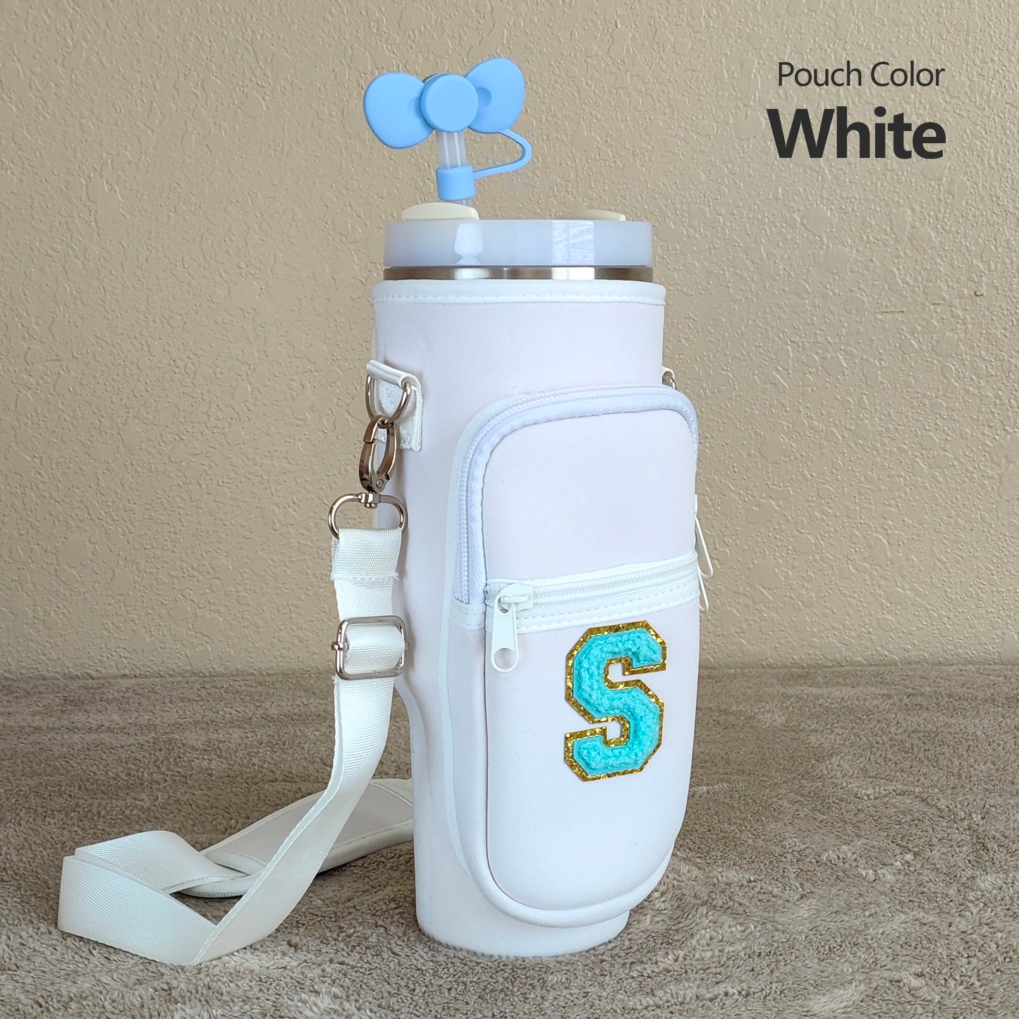 Custom Stanley Cup Strap Pouch Personalized 40oz Stanley Bag Stanley Cup Accessories Carrier Case Quencher Tumbler Water Bottle Bag Holder